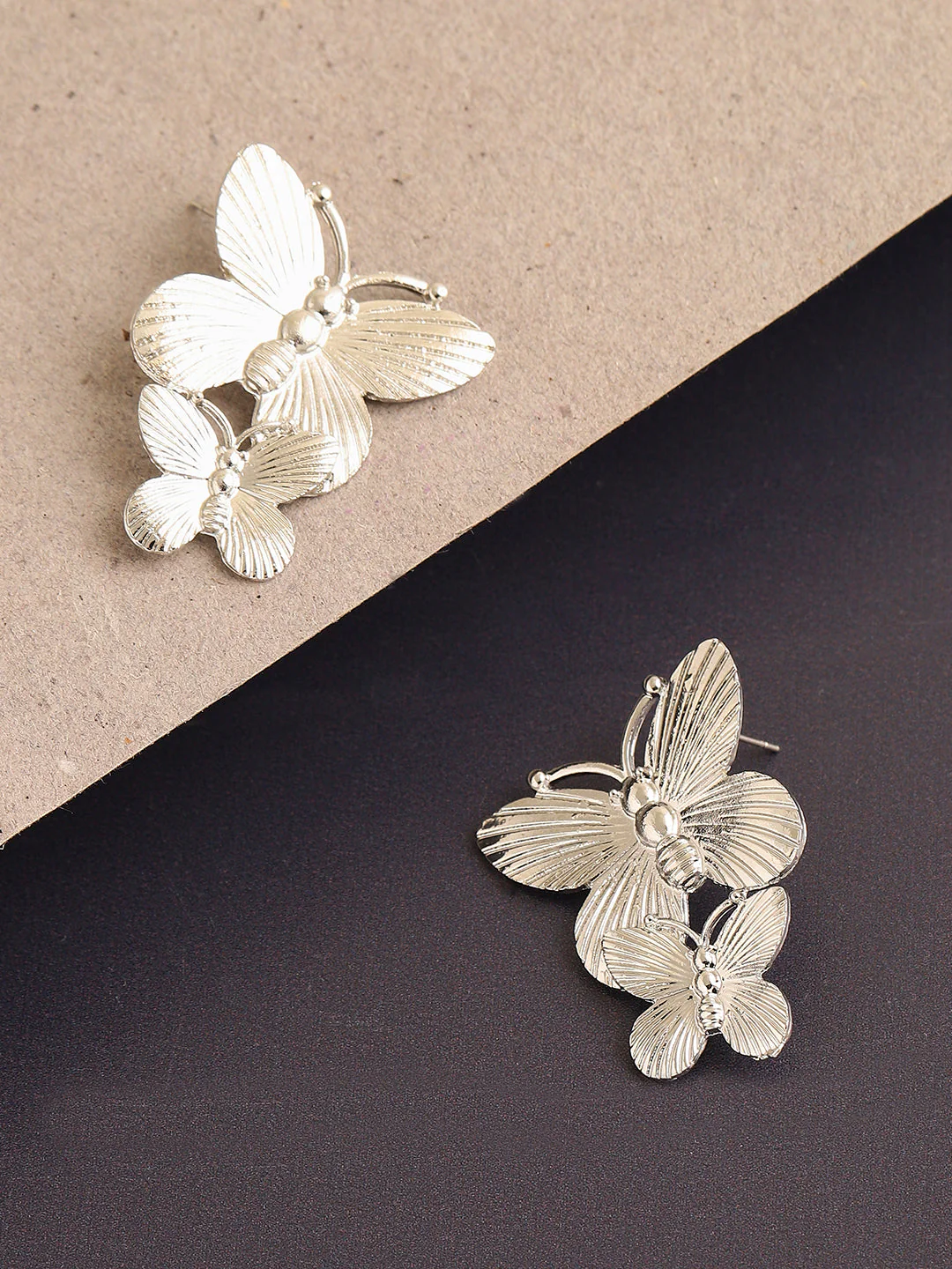 GOLD PLATED PARTY DESIGNER STUD FOR WOMEN - Image 2