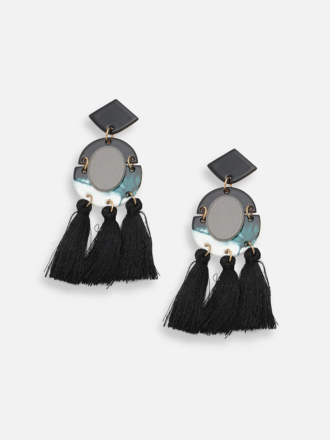 GOLD PLATED PARTY DESIGNER DROP EARRING FOR WOMEN - Image 4