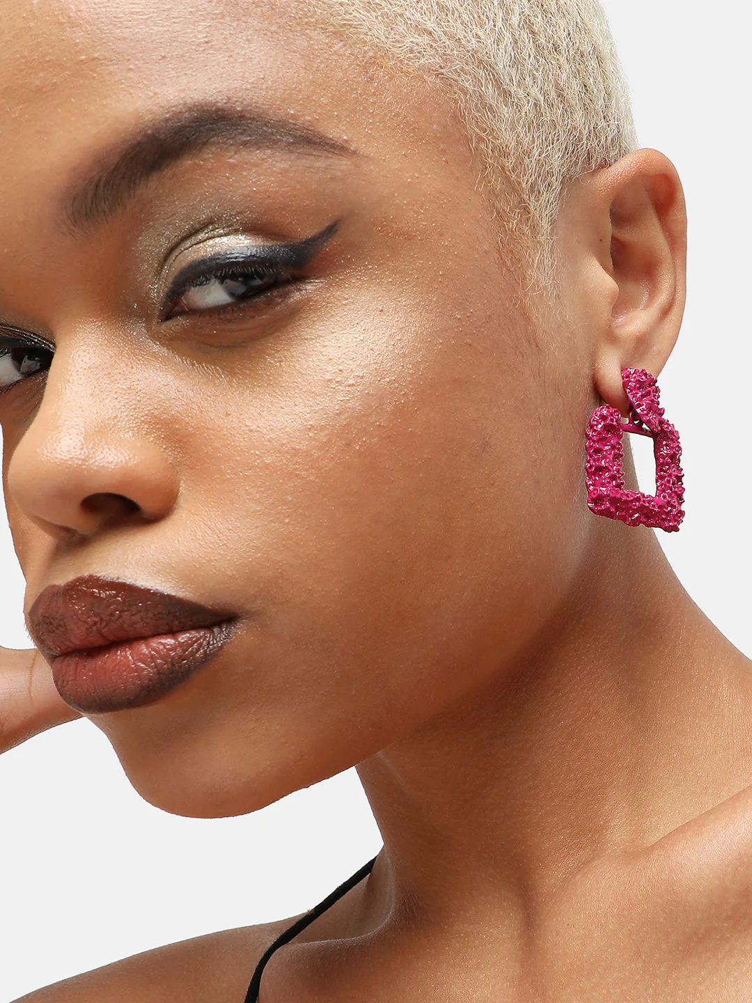GOLD PLATED PARTY DESIGNER DROP EARRING FOR WOMEN - Image 3