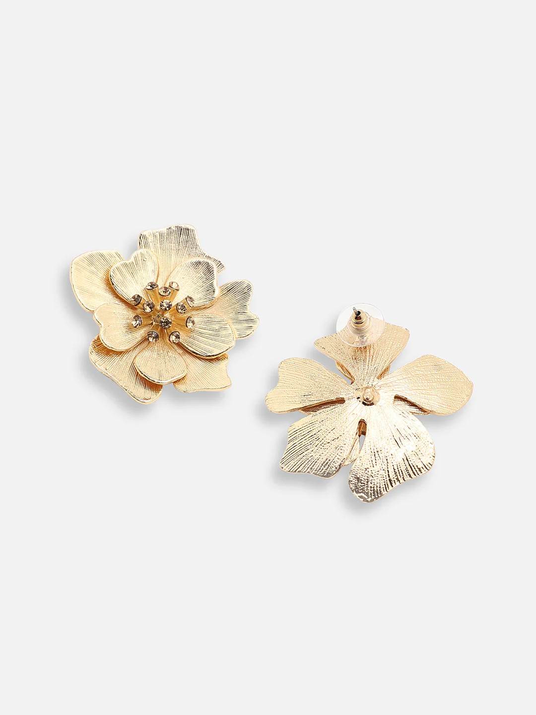 GOLD PLATED PARTY DESIGNER STONE STUD FOR WOMEN - Image 5