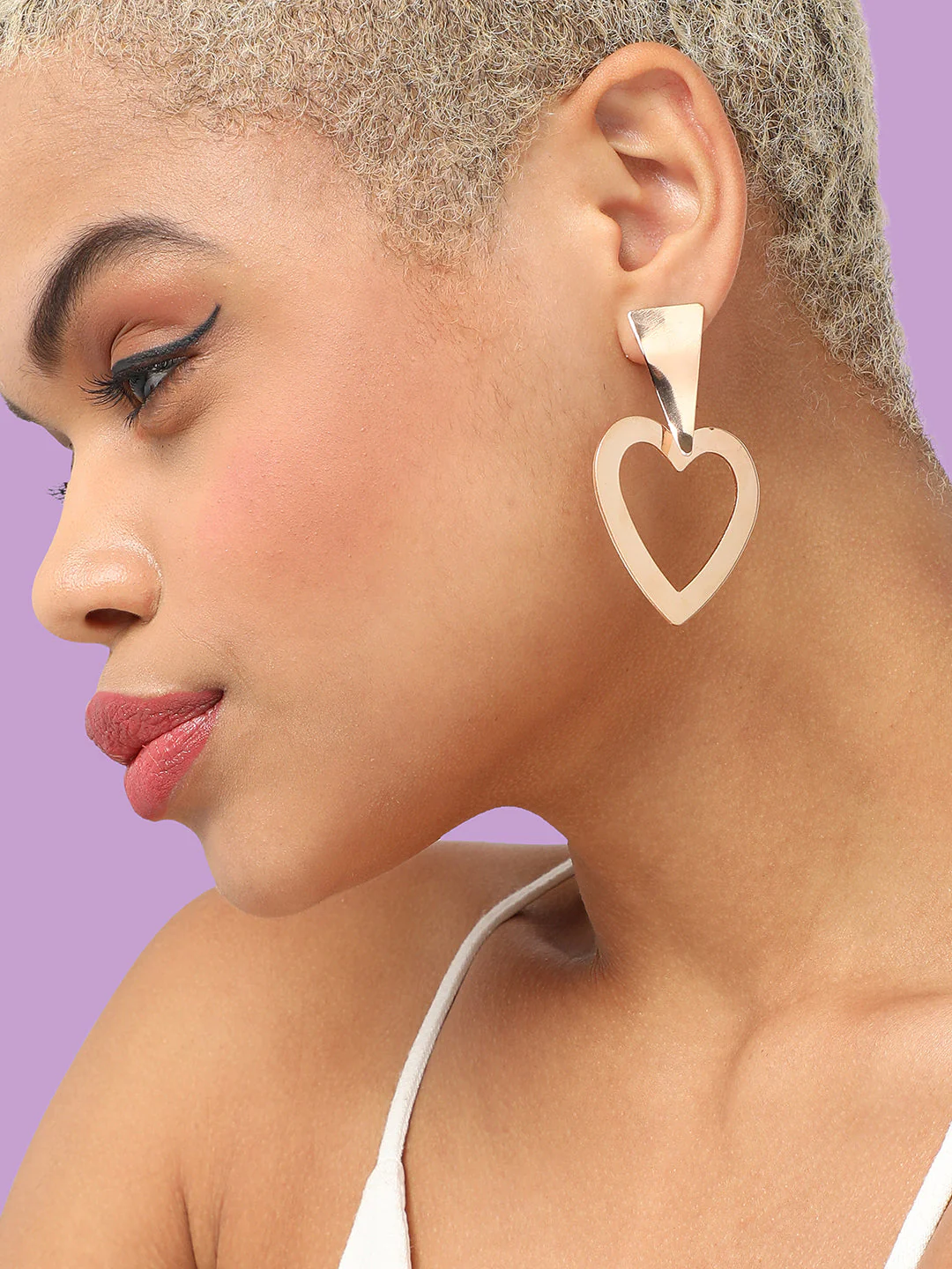 GOLD PLATED PARTY DESIGNER DROP EARRING FOR WOMEN