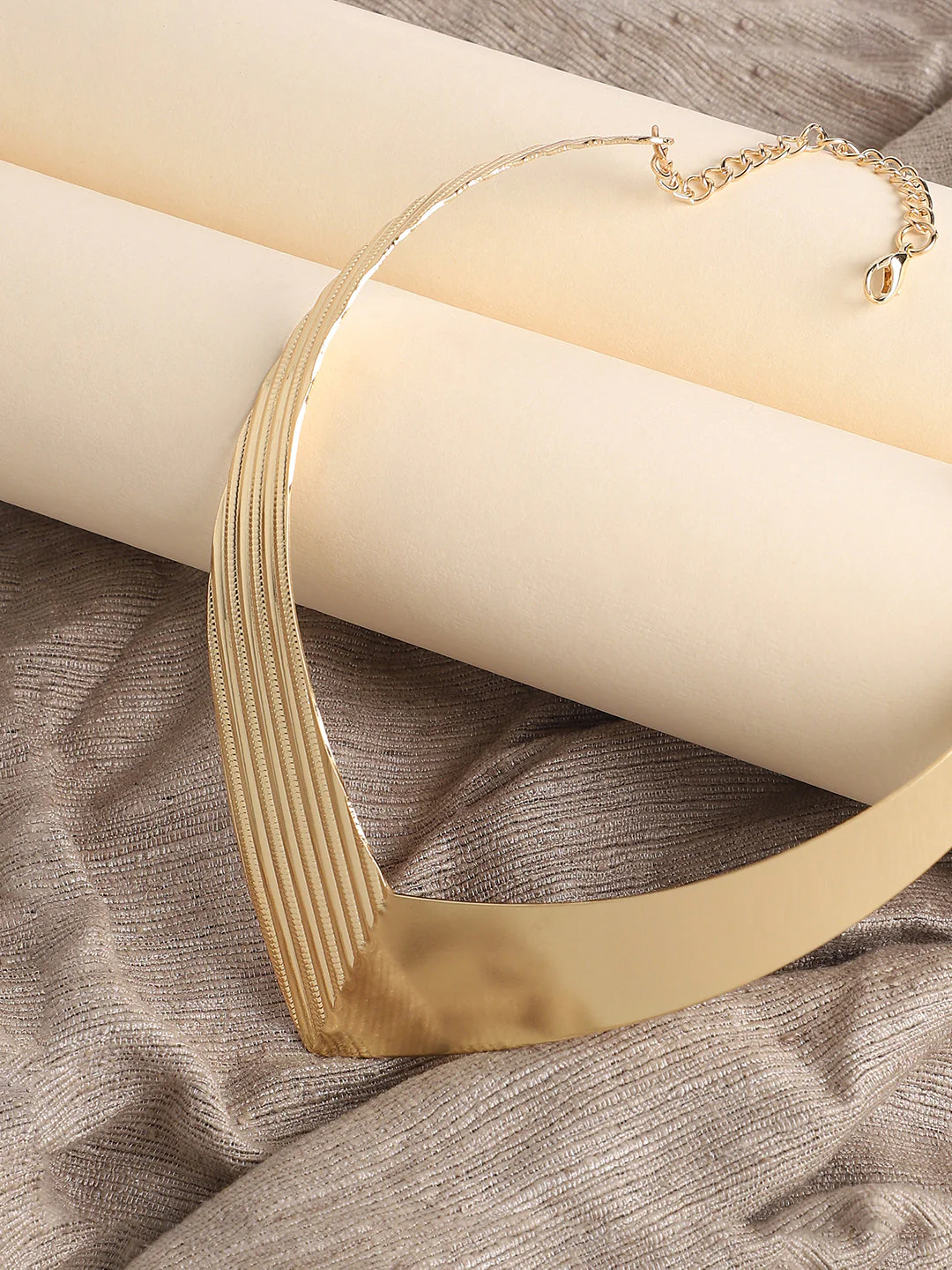 Gold Plated Designer Party Necklace For Women - Image 5