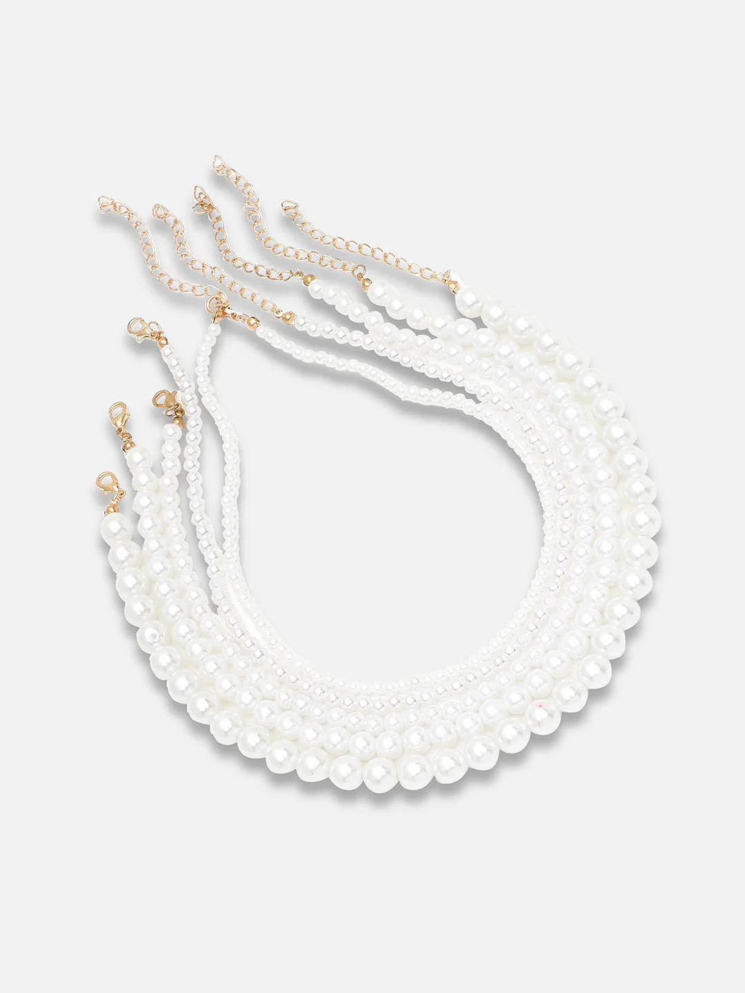 GOLD PLATED PARTY DESIGNER STONE NECKLACE FOR WOMEN - Image 4