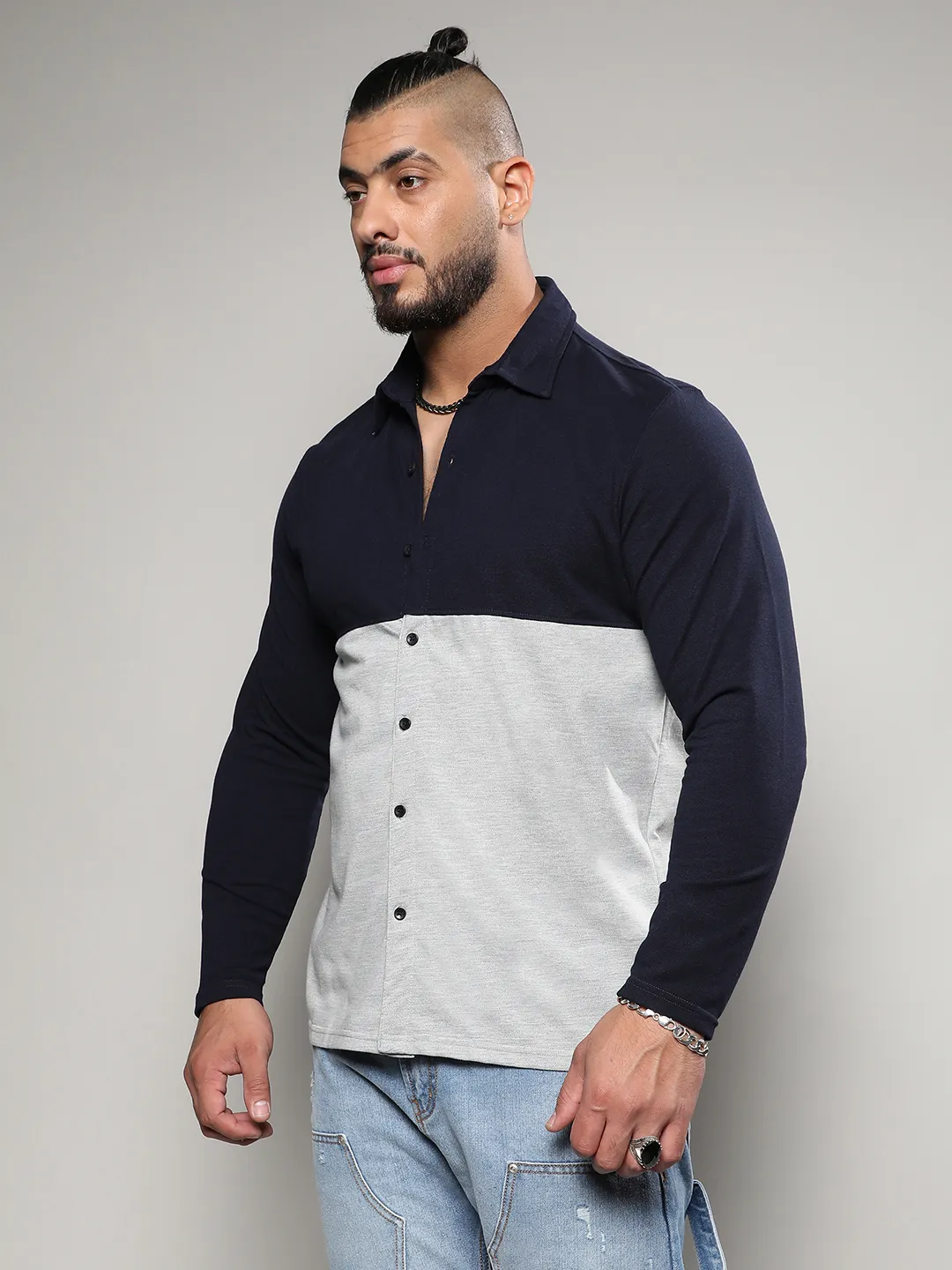 Casual Colorblock Shirt - Image 2