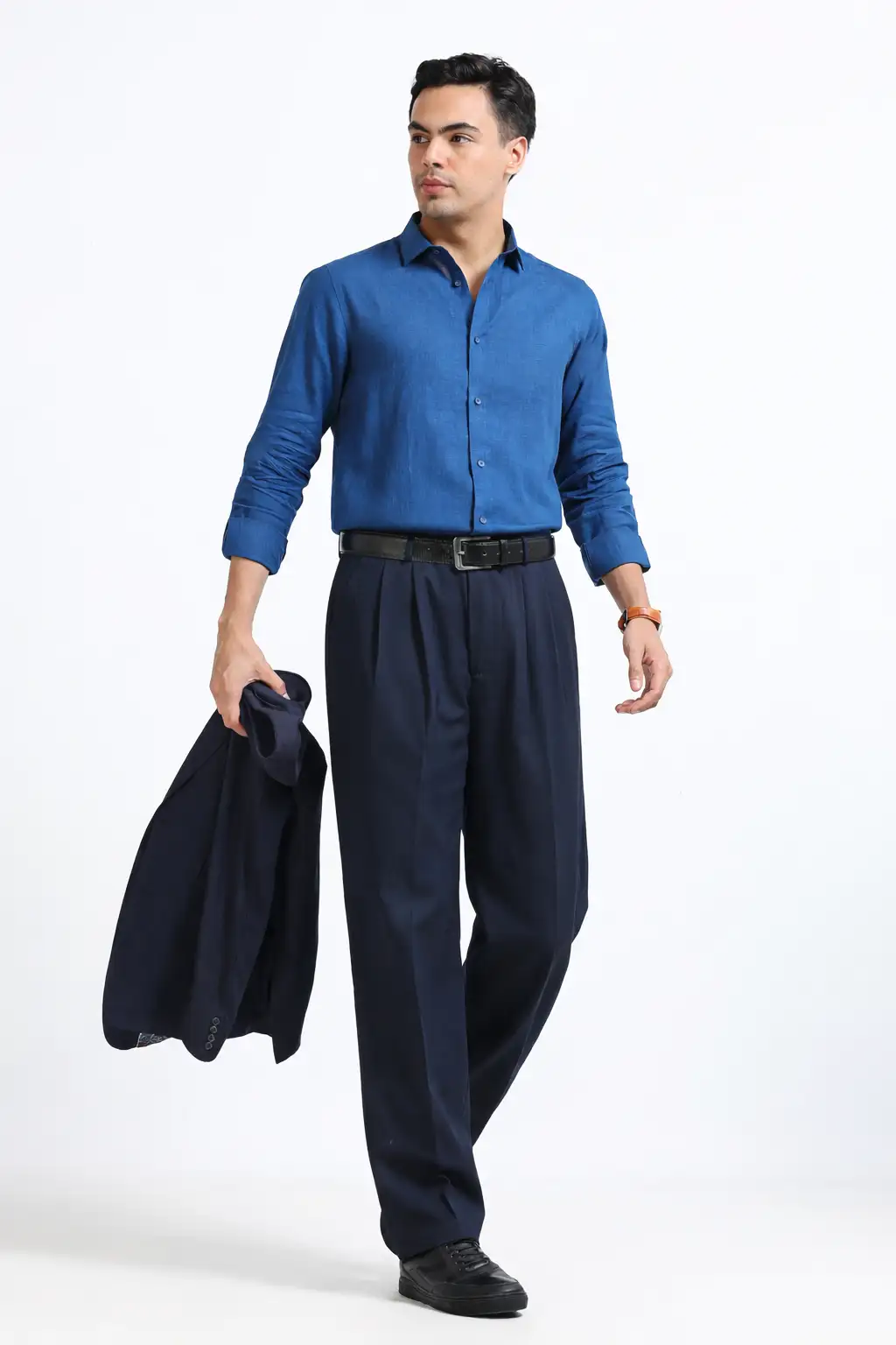 THE LINEN EDIT - Midnight Navy - Image 3
