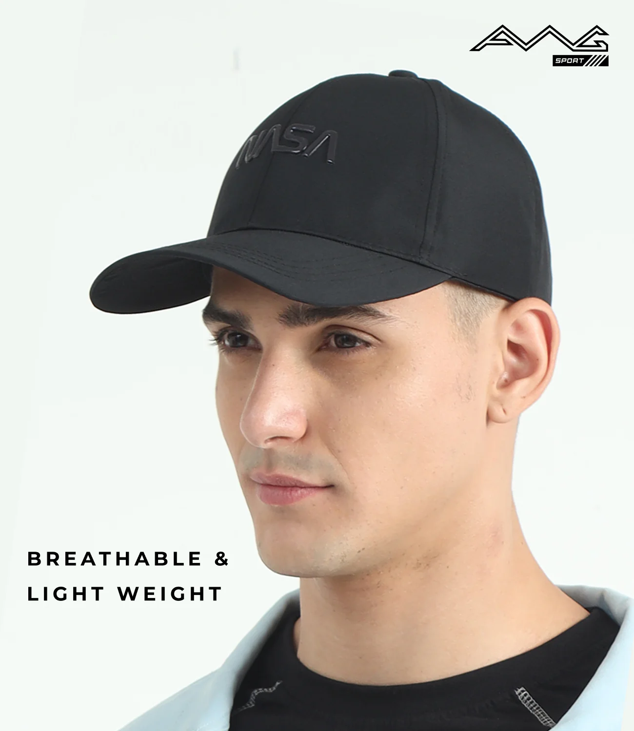 Unisex Polyester Cap Nasa 3D Logo Encrypted Caps With Adjustable Strap - Image 3