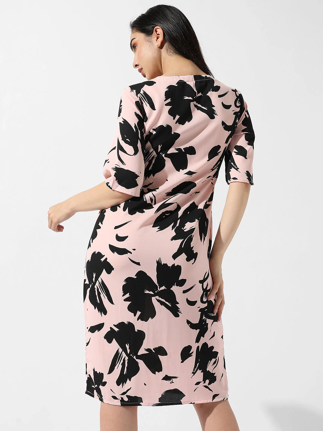 Abstract Print Dress - Image 5