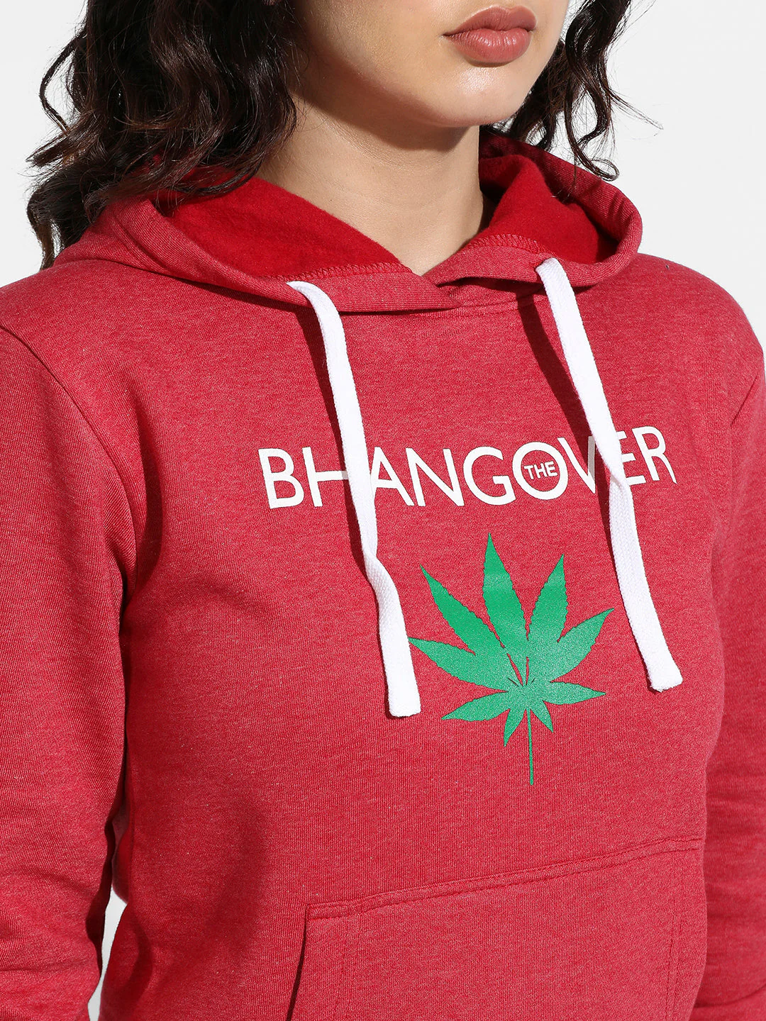 Bhangover Hoodie With Ribbed Hem - Image 7