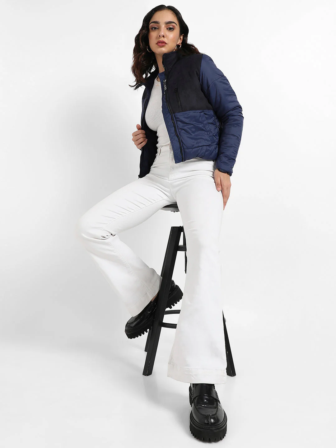 Bomber Jacket With Angled Open Pockets - Image 6