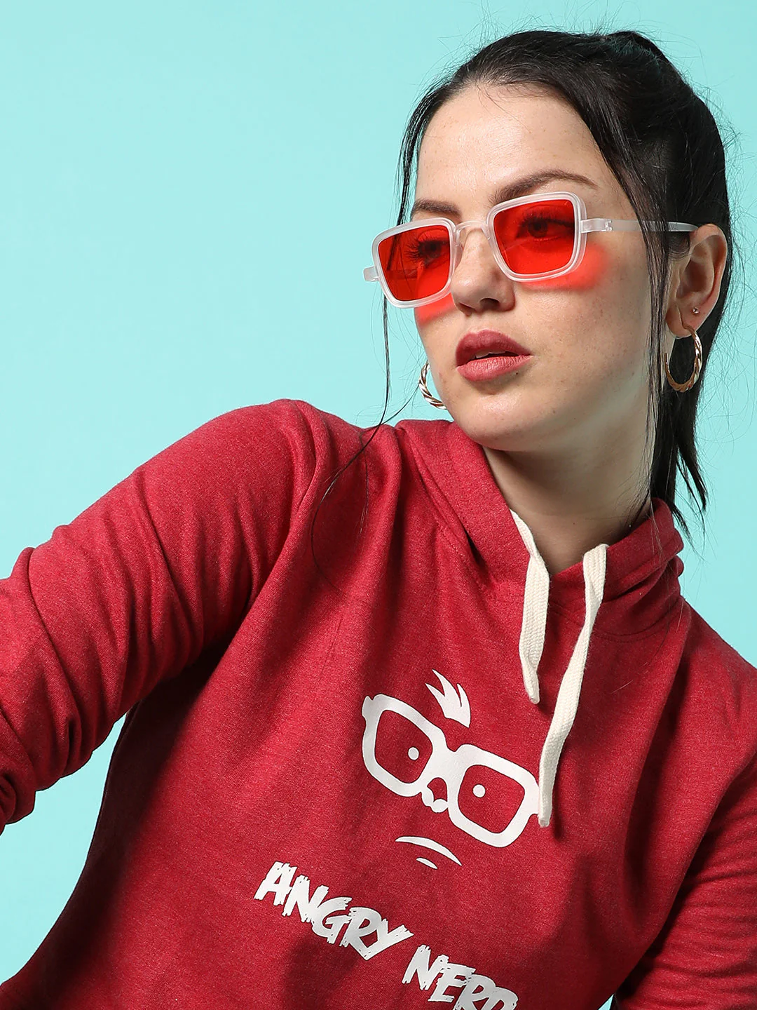Crop Stylish Hooded Sweatshirt - Image 8