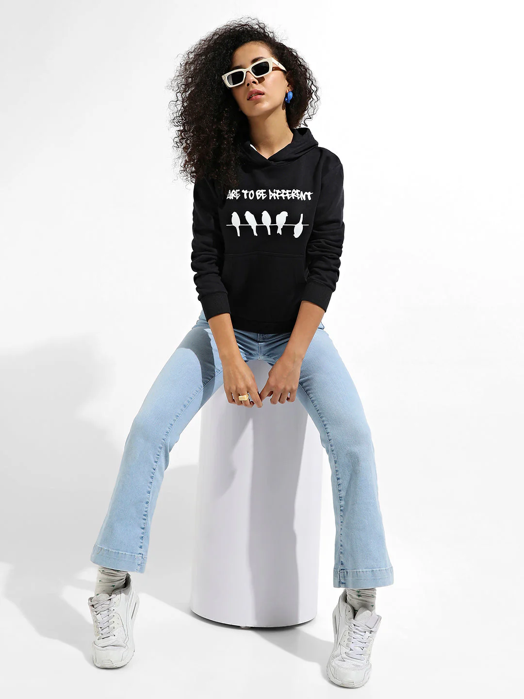 Dare To Different Hoodie With Ribbed Hem - Image 6