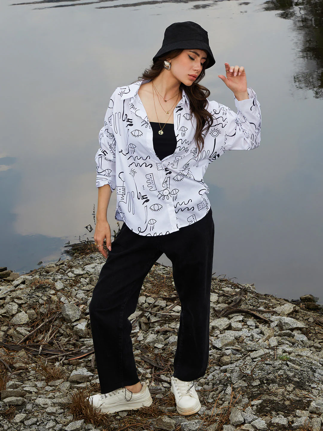 Doodle Oversized Shirt - Image 6