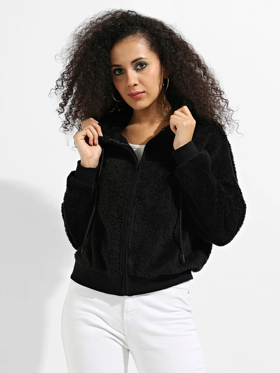 Fleece Hoodie With Zip-Closure - Image 2