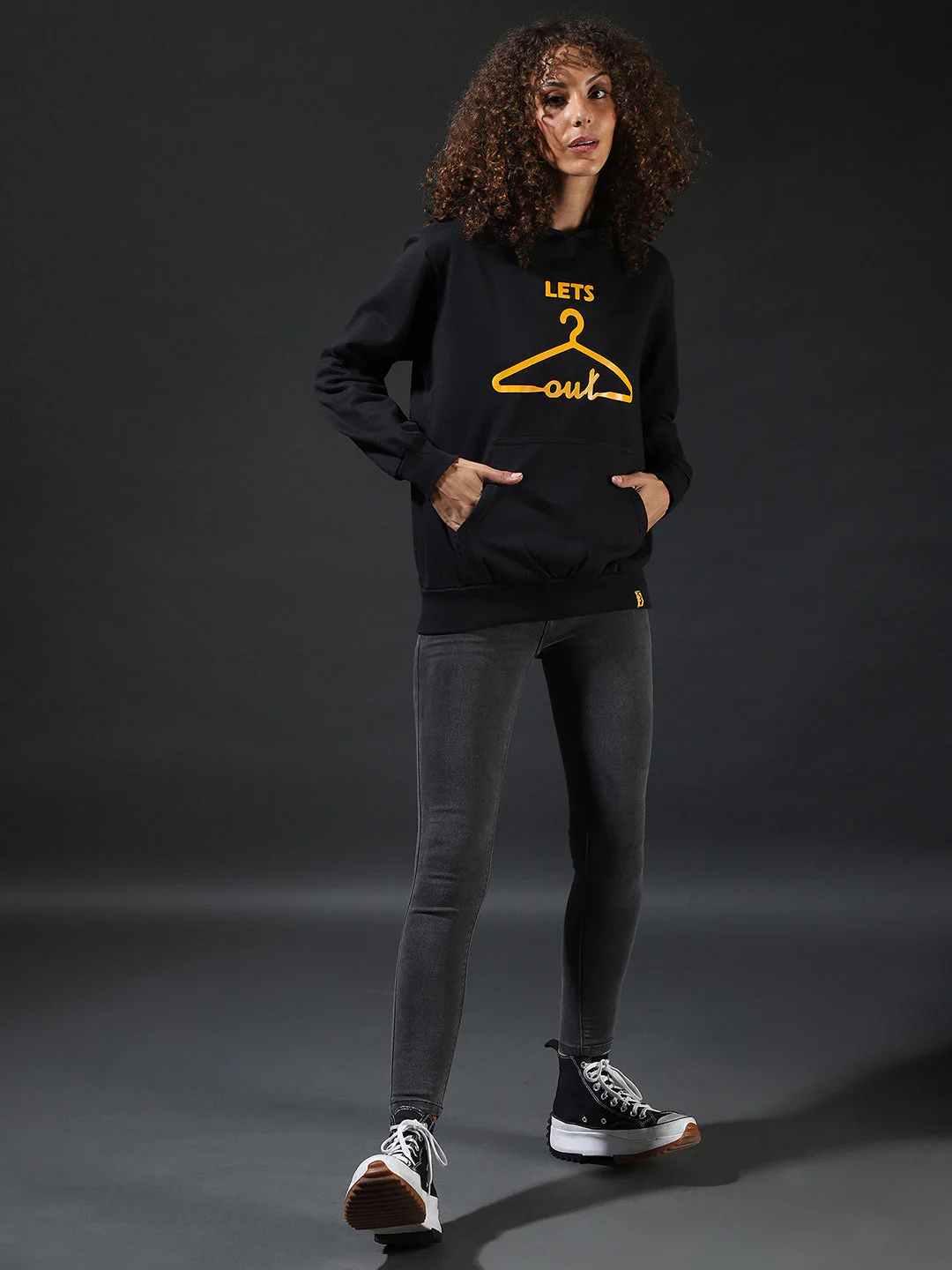 Front Pocket Printed Hoodie - Image 6