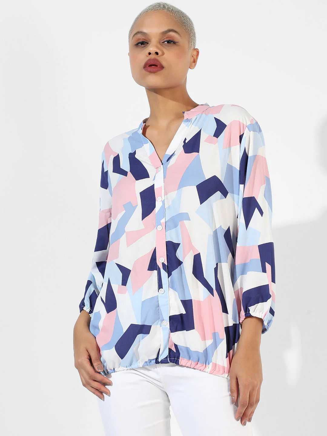 Geometric Block Shirt - Image 2
