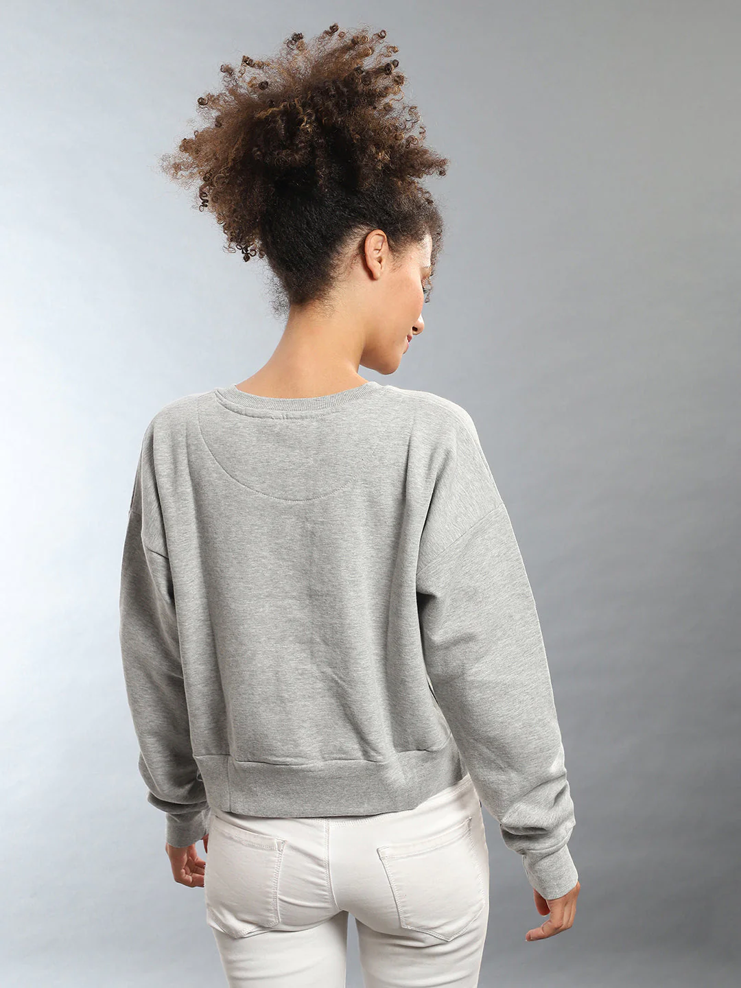 Glamour Sweatshirt With Ribbed Hem - Image 5