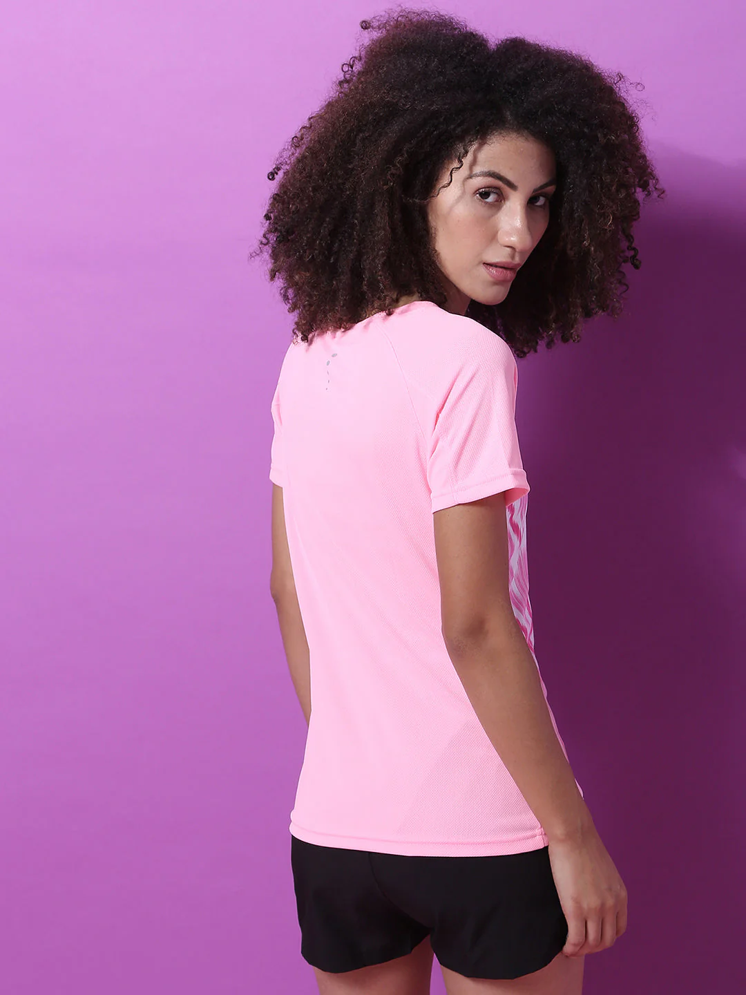Ikkat Raglan Activewear T-Shirt - Image 5