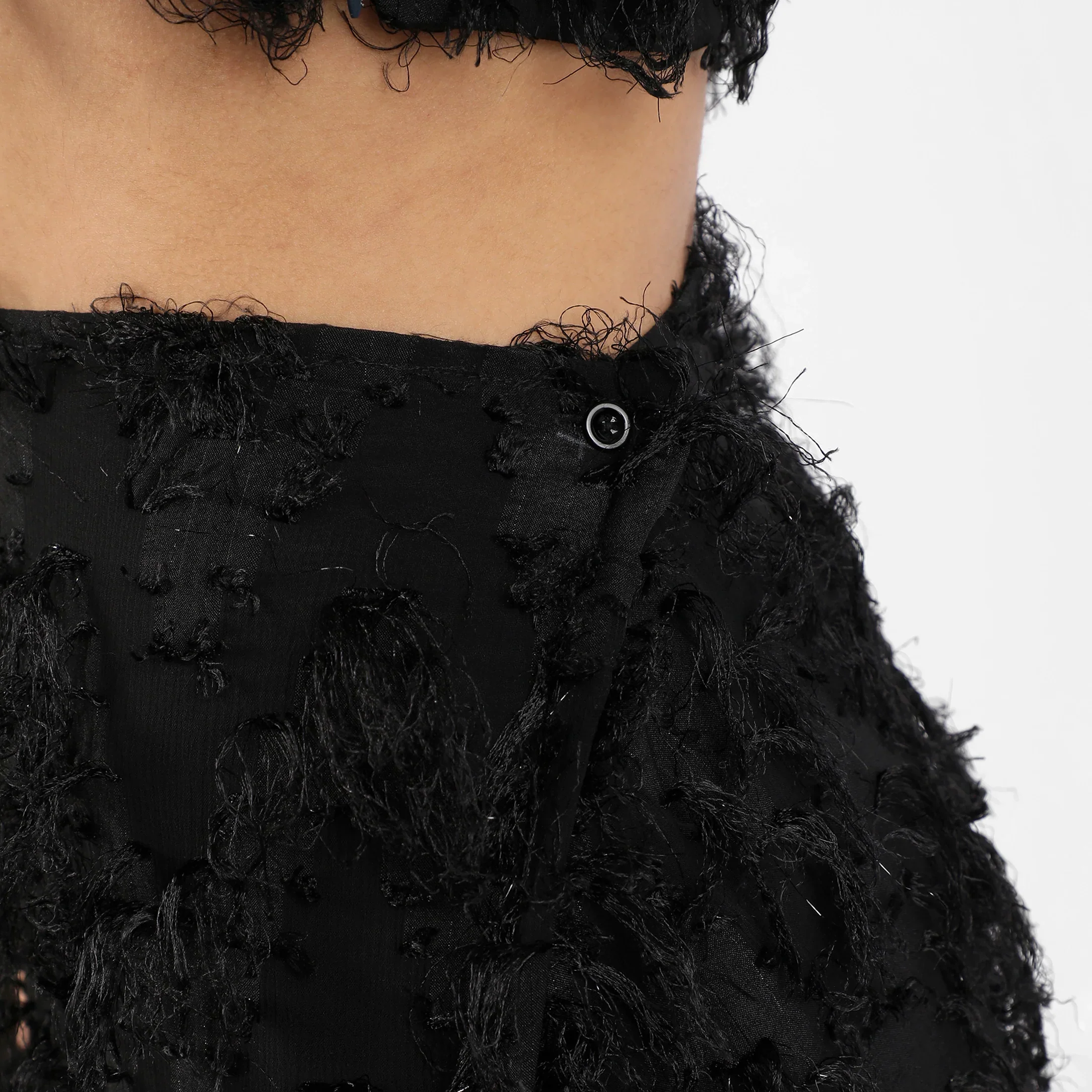 Jet Black Tassel Crop Co-Ords - Image 3