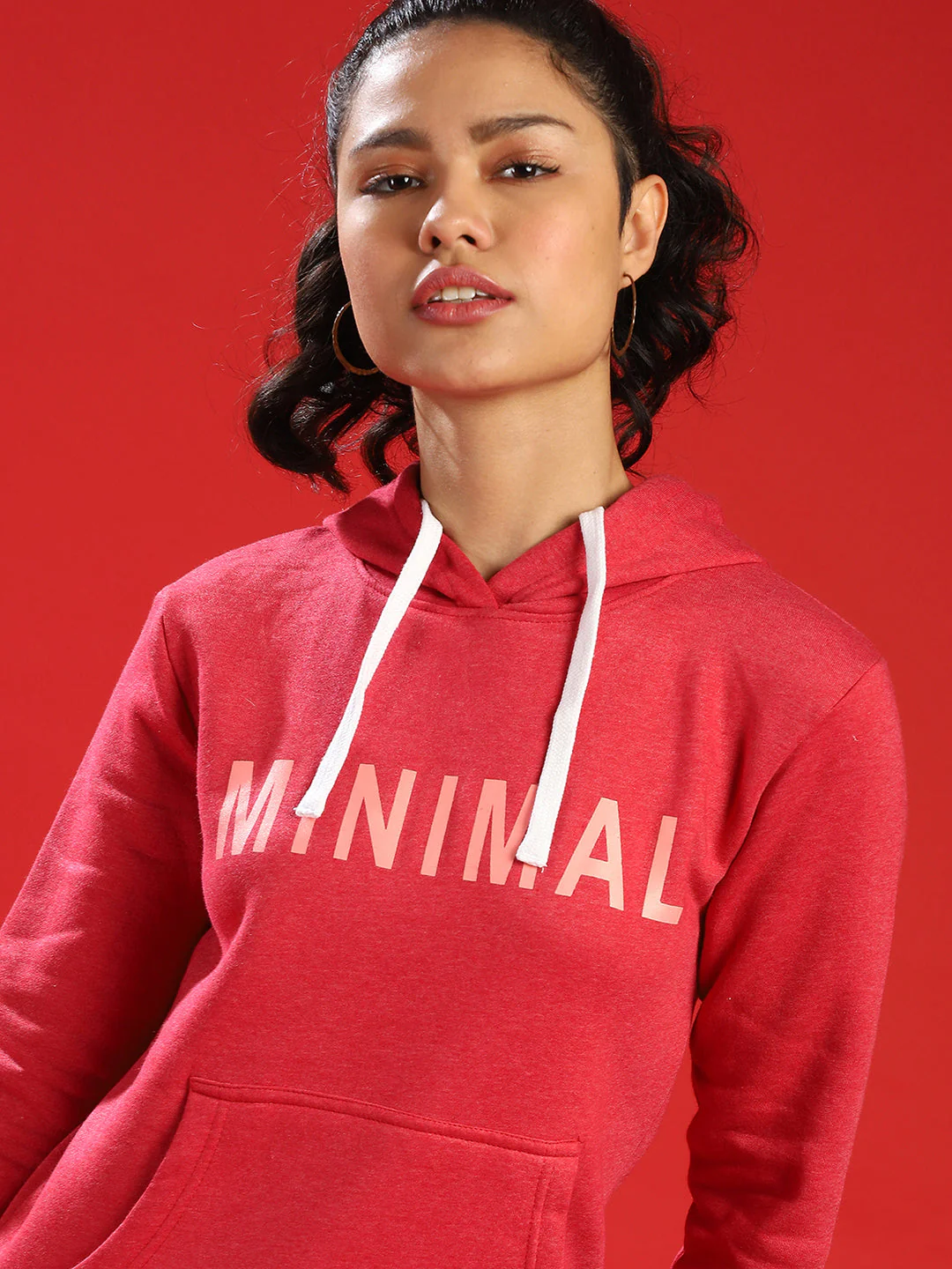 Minimal Hoodie With Kangaroo Pockets - Image 6