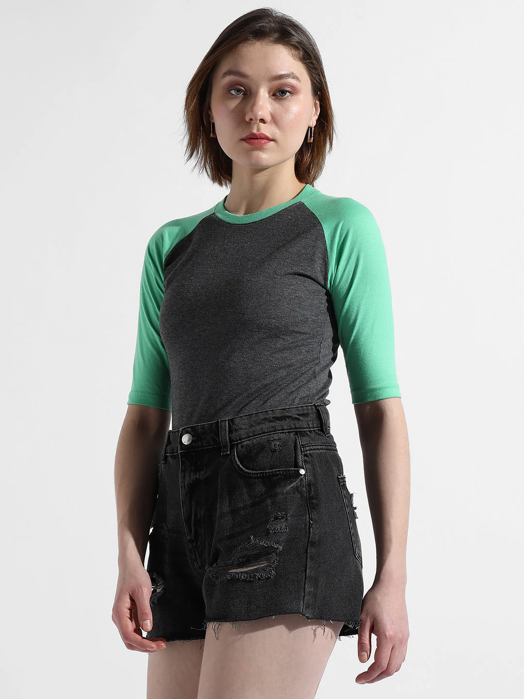 Mint Green Colourblocked Top - Image 5