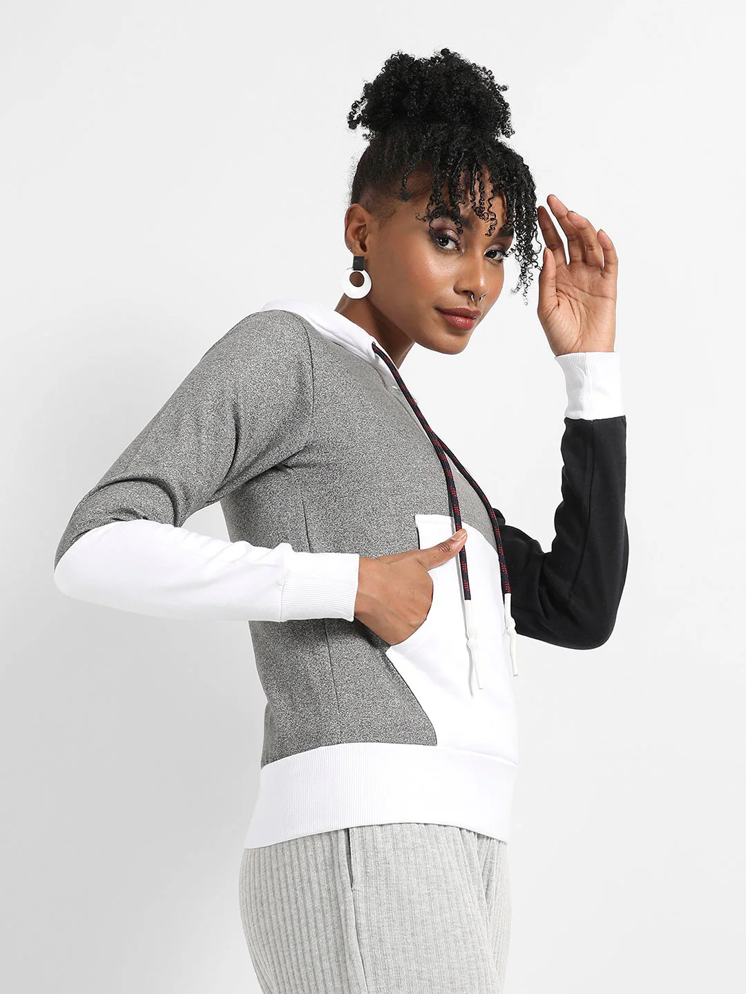 Oh Yes Hoodie With Kangaroo Pockets - Image 3