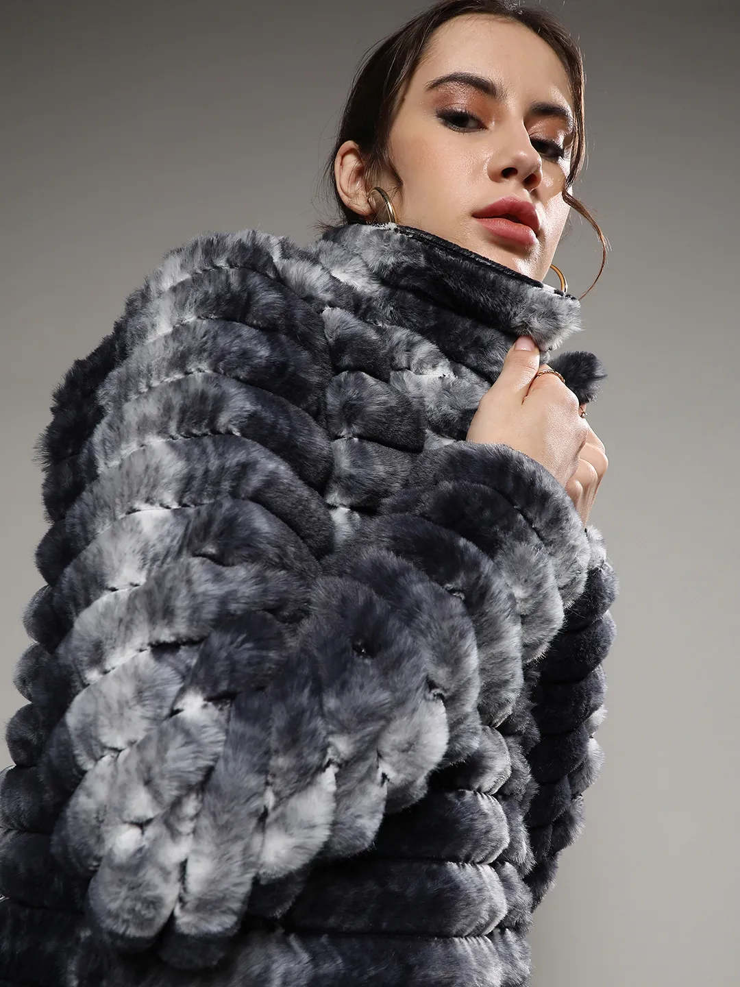 Ombre Ripple Long Coat - Image 7