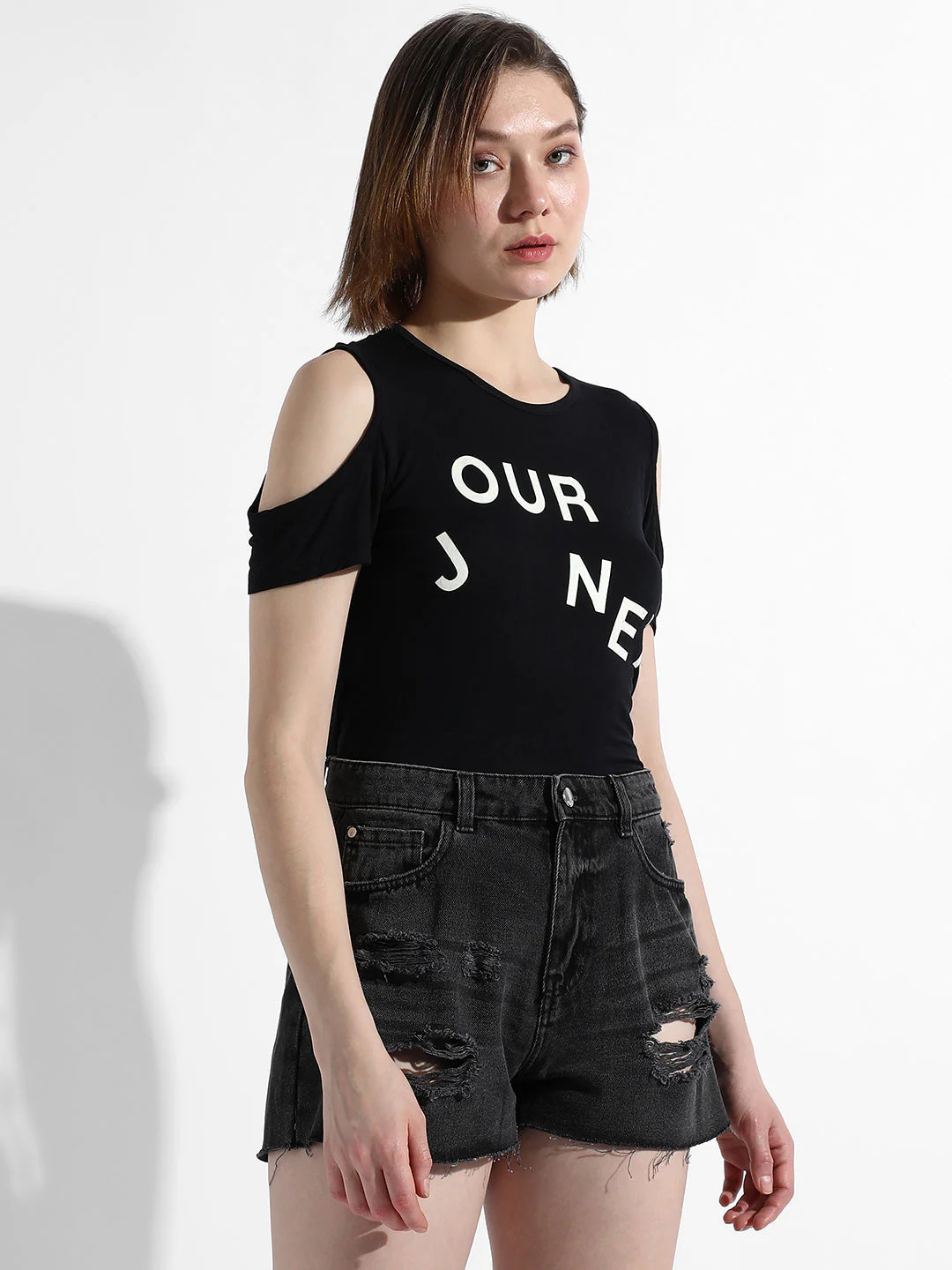 Our Journey Top With Cold Shoulders - Image 3