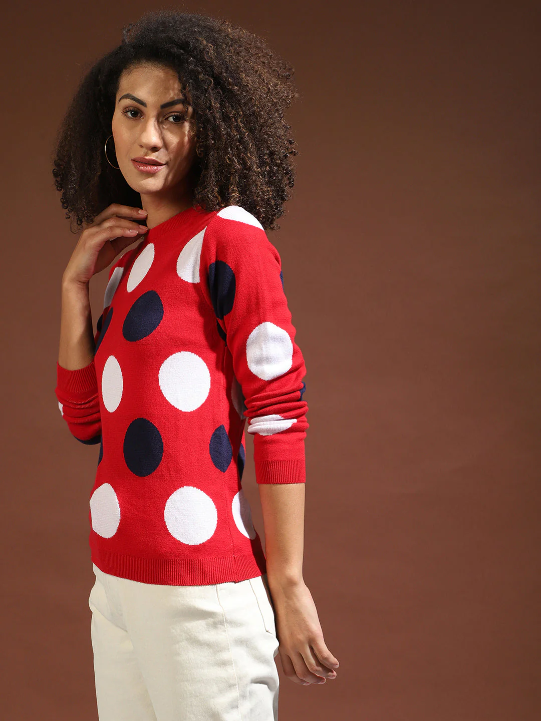 Polka Dots Winter Sweater - Image 2