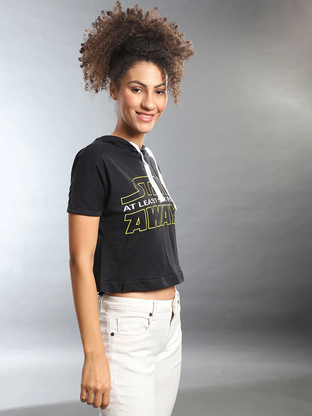 Printed Black Top - Image 3