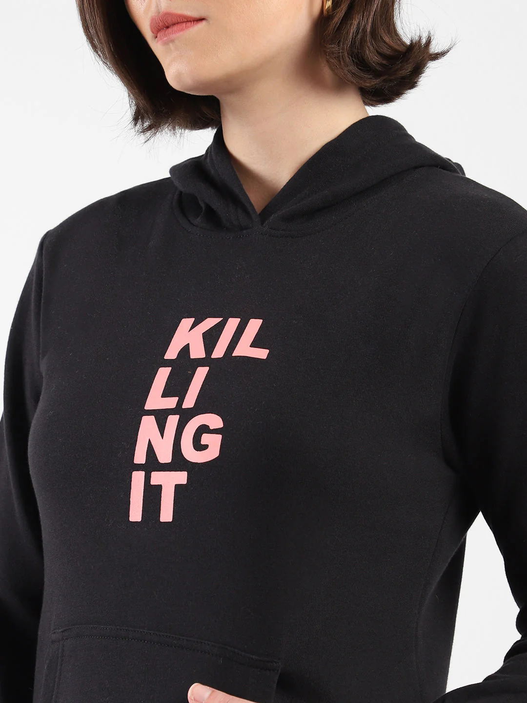 Printed Stylish Casual Hooded Sweatshirt - Image 2