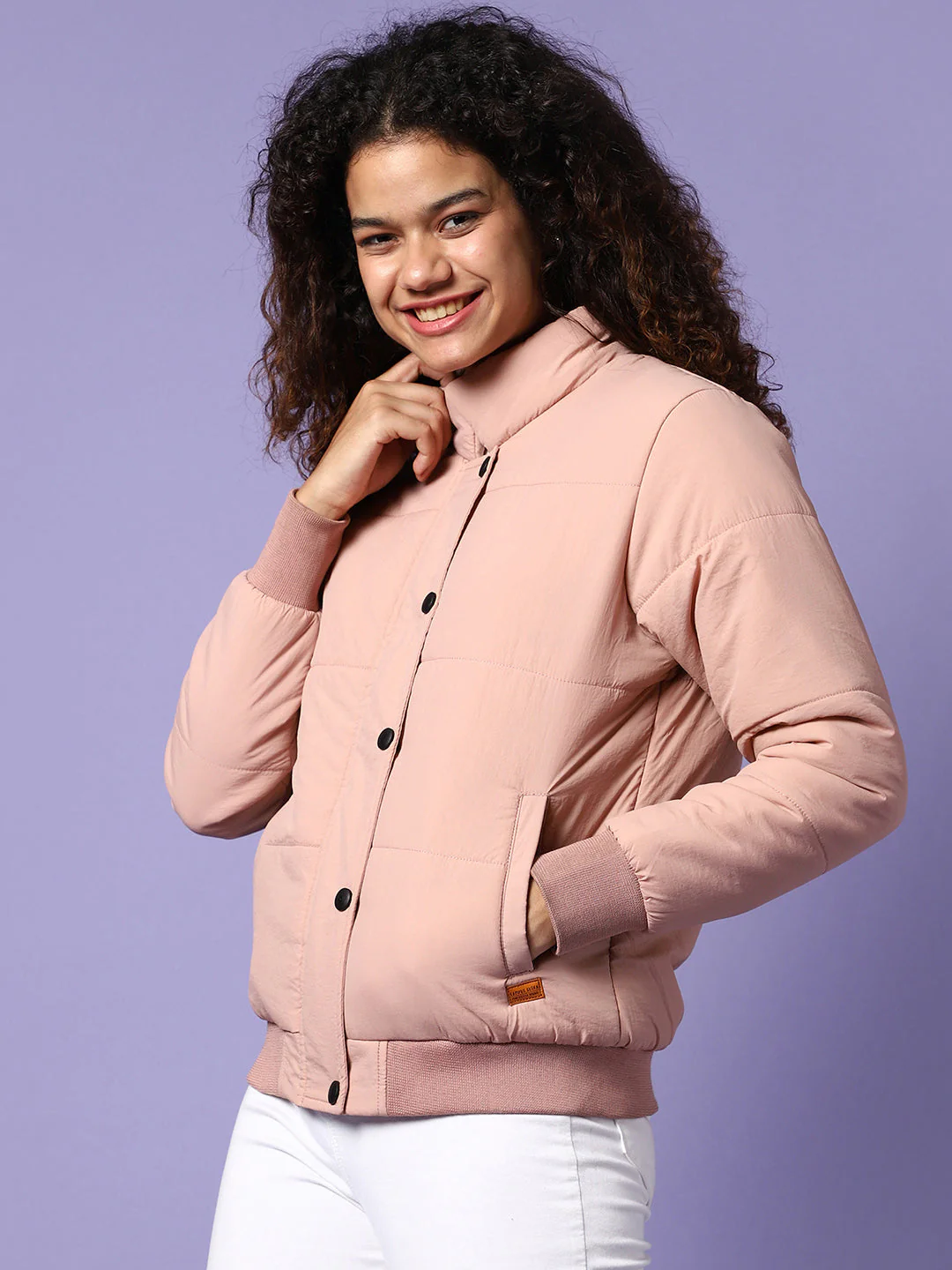 Puffer Jacket With Angled Open Pockets - Image 2