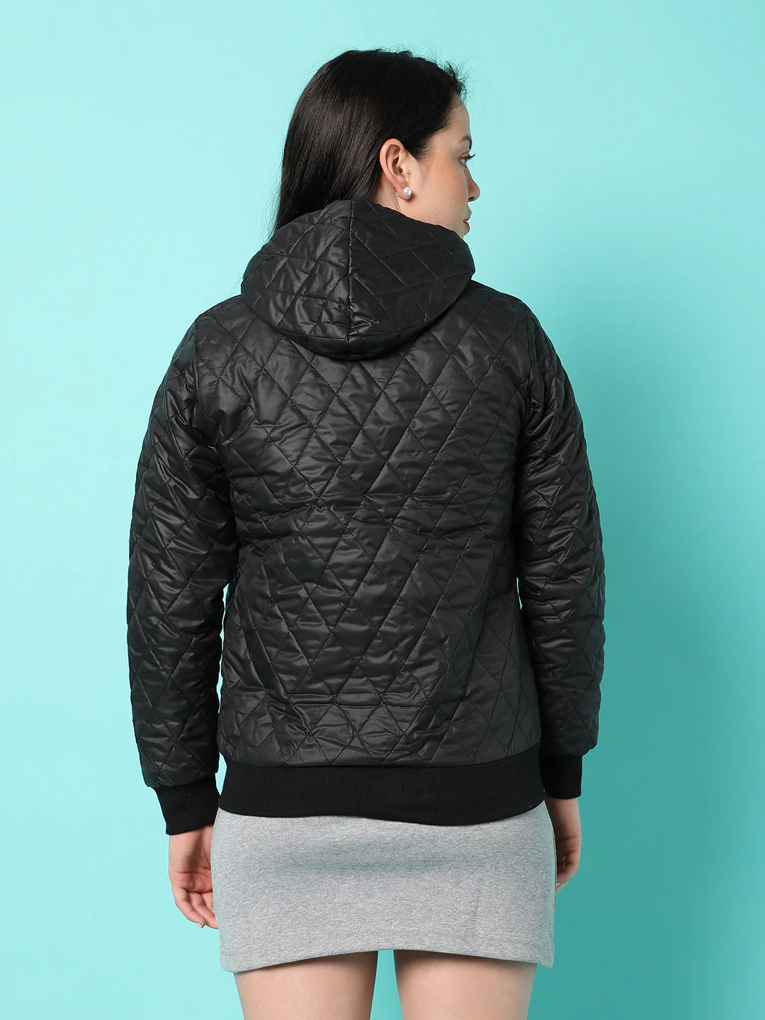 Quilted Puffer Jacket With Zip-Closure - Image 4