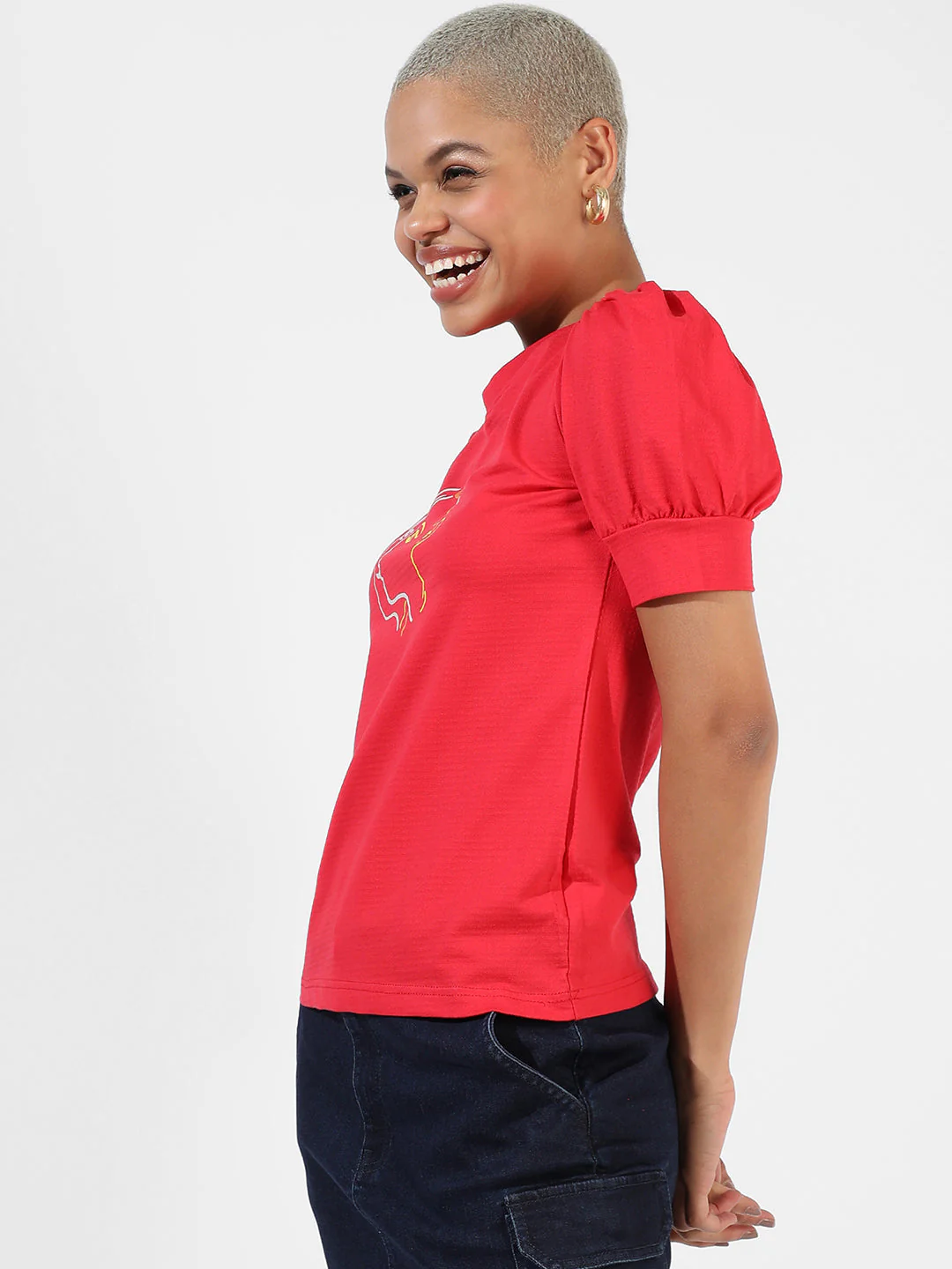 Red Printed Top - Image 3