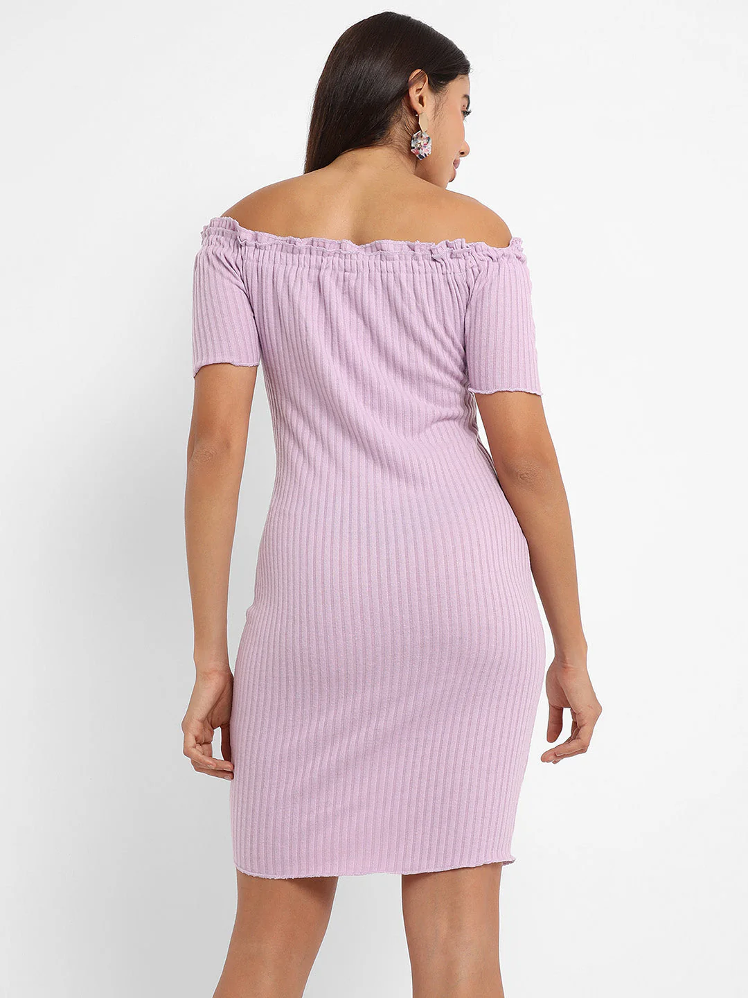 Ribbed Dress - Image 4