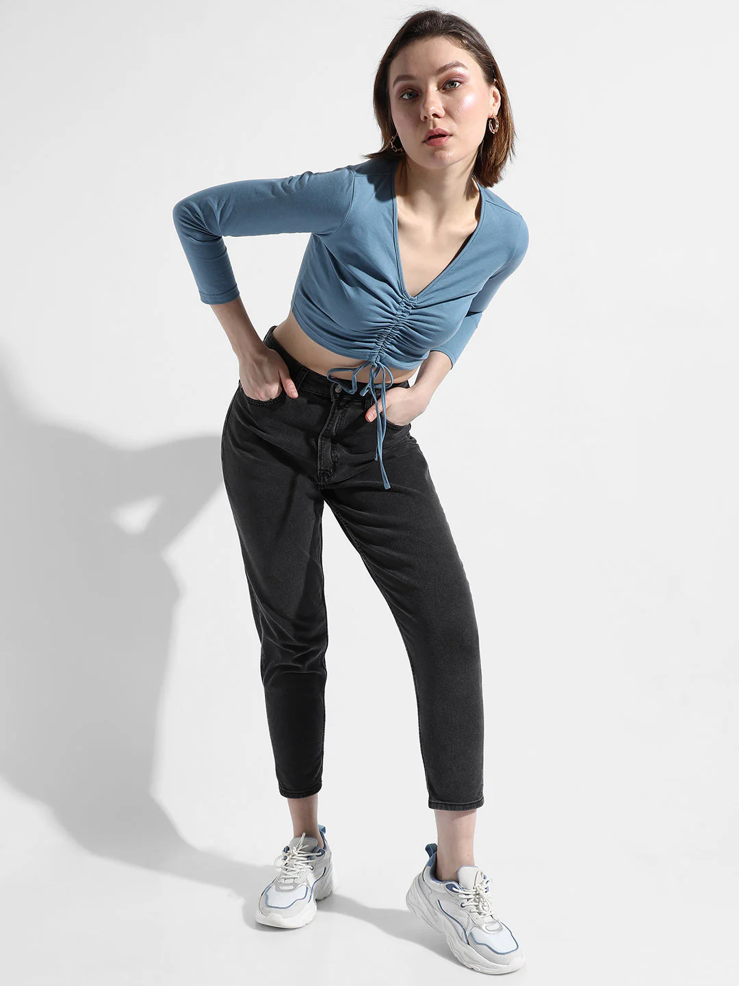 Ruched Cropped Top - Image 5