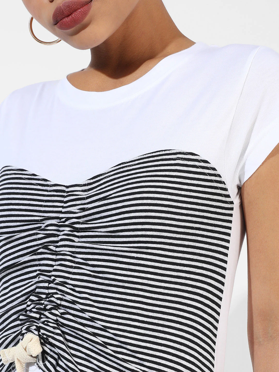 Ruched Stripe Top - Image 2