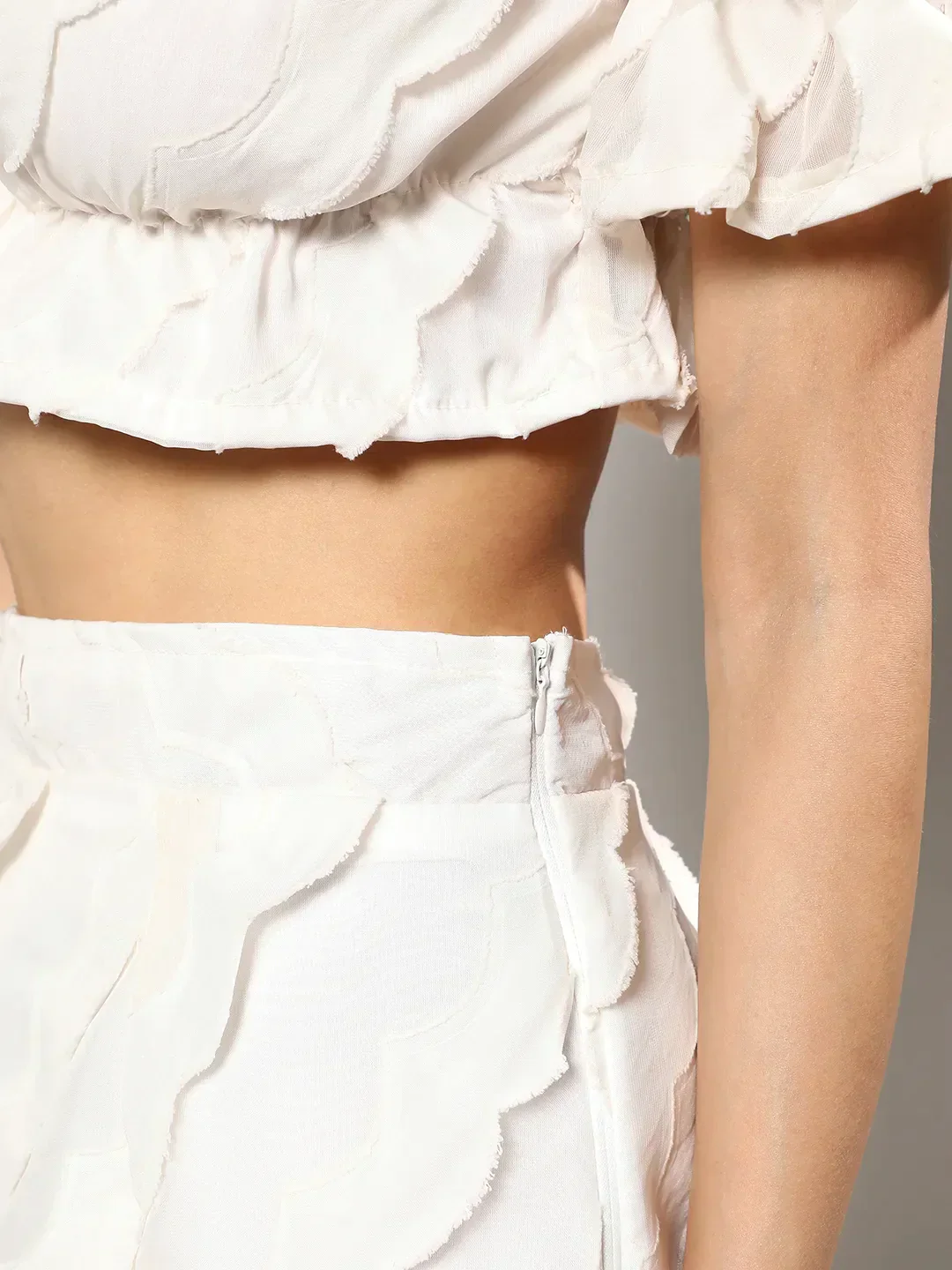 Self-Design Cropped Co-Ord Set - Image 7