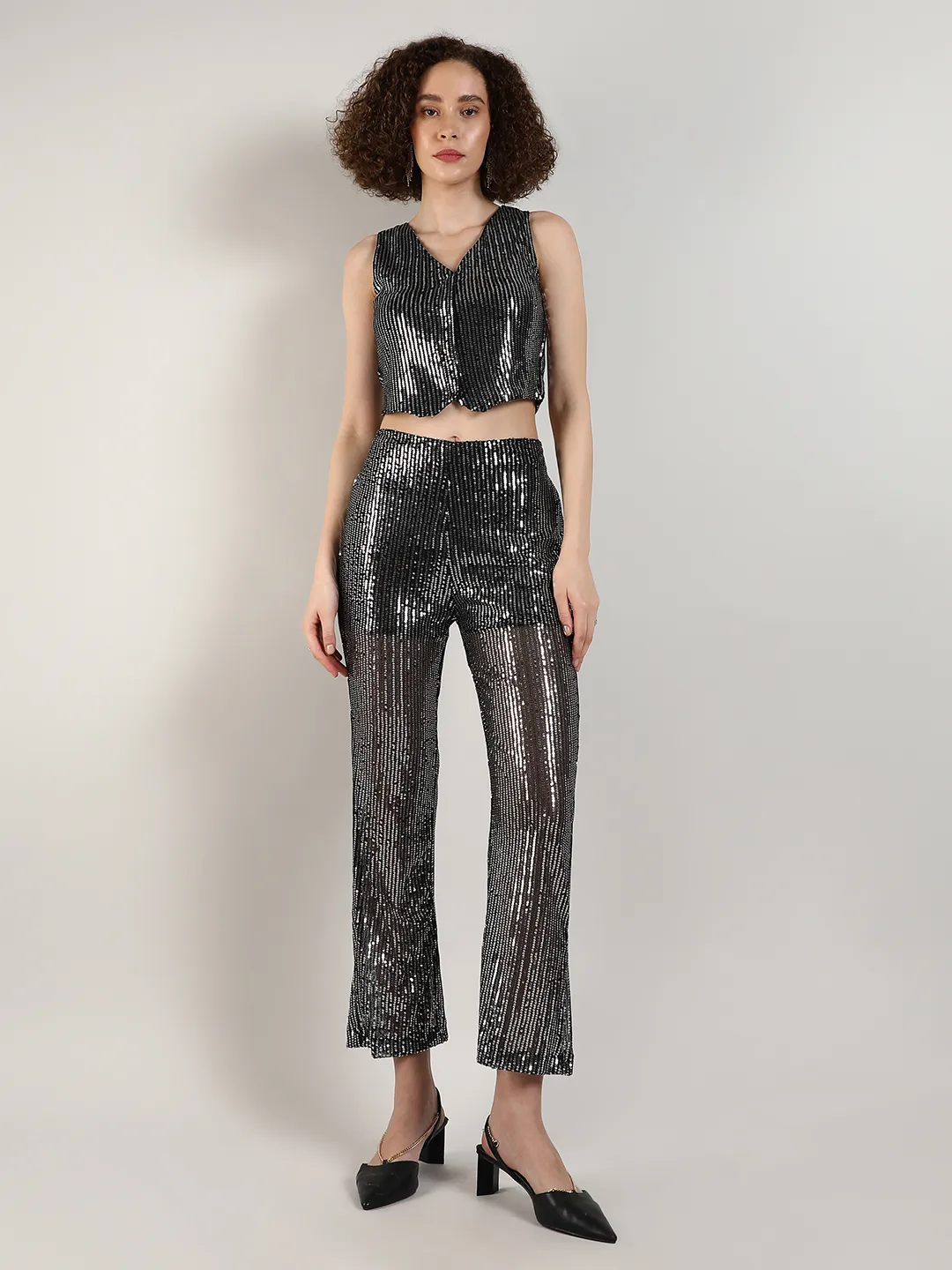 Sequin Vest Co-Ord Set - Image 2