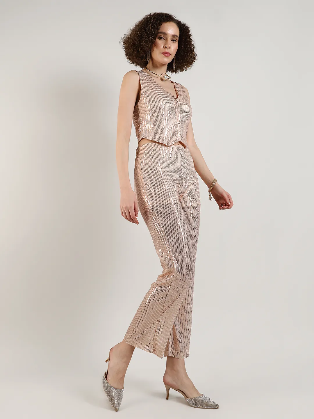 Sequin Vest Co-Ord Set - Image 3