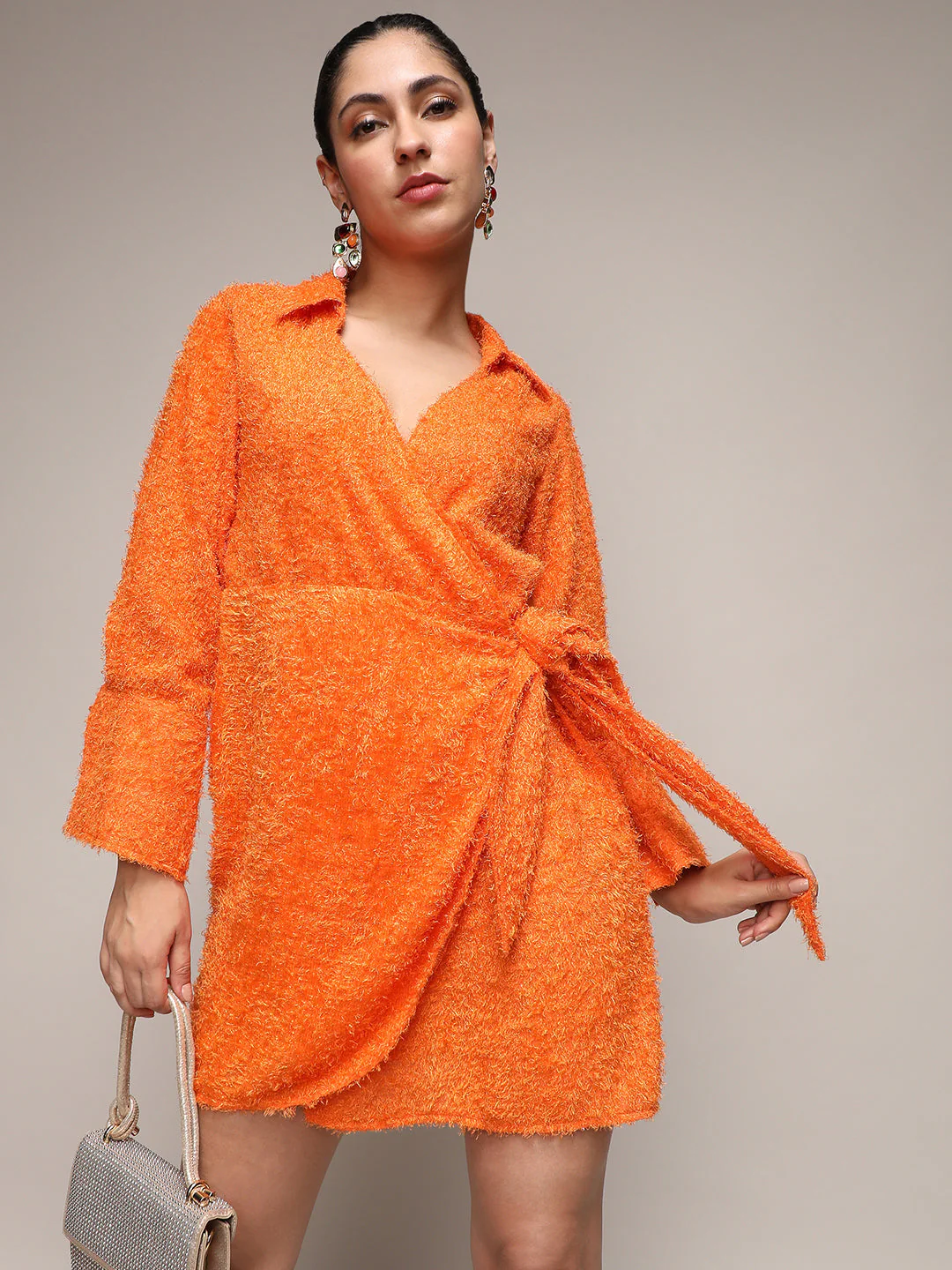 Sherpa Wrap Dress
