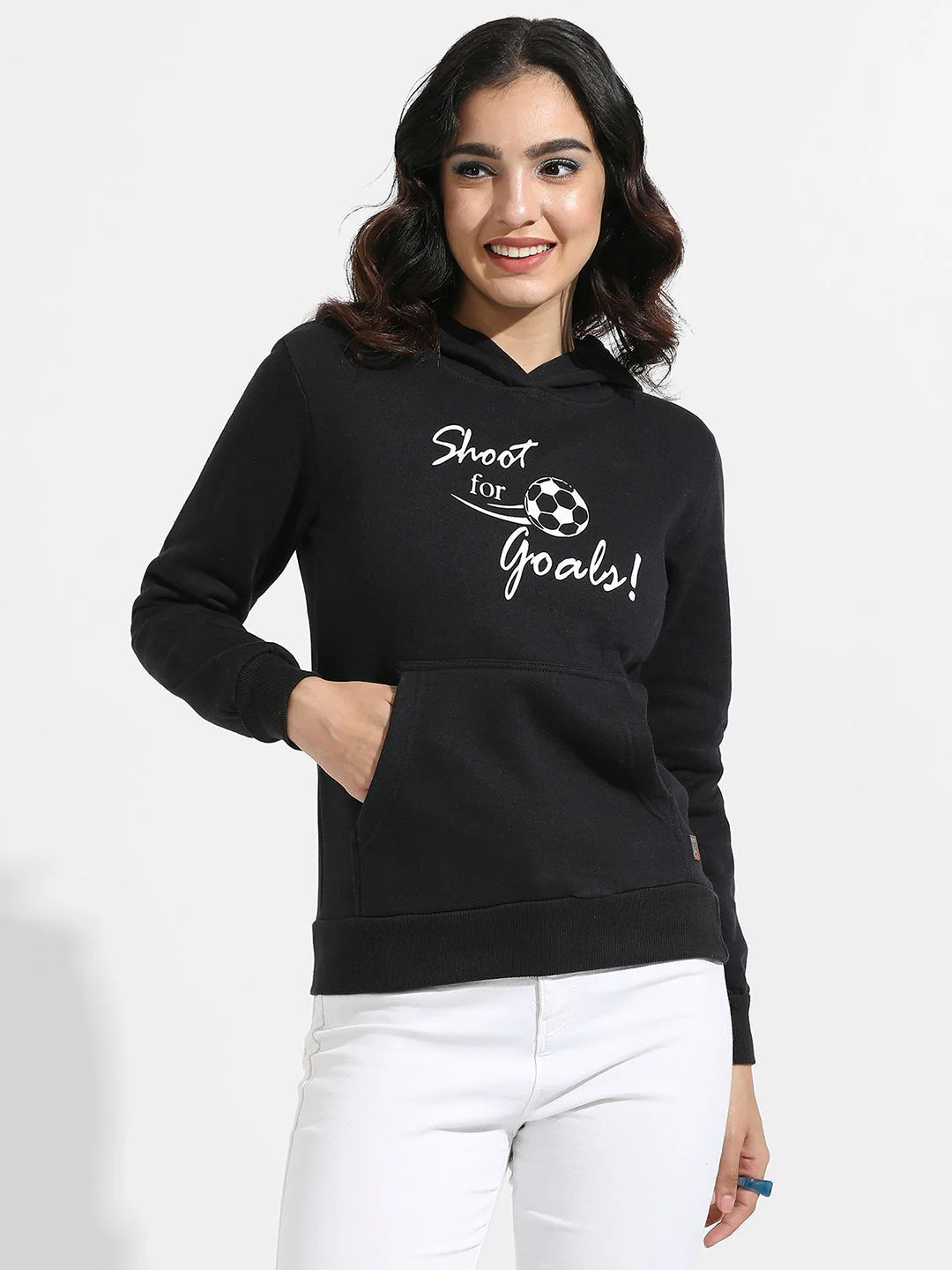 Shoot For Goals Hoodie With Kangaroo Pockets - Image 2