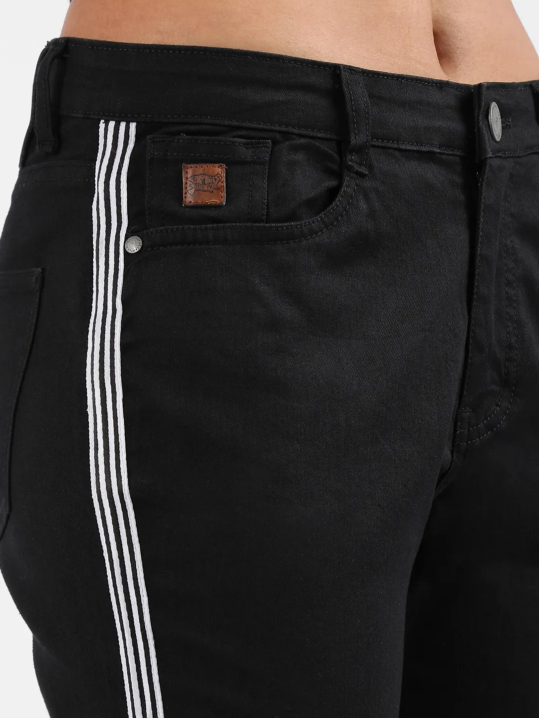 Side-Striped Denim Jeans - Image 7