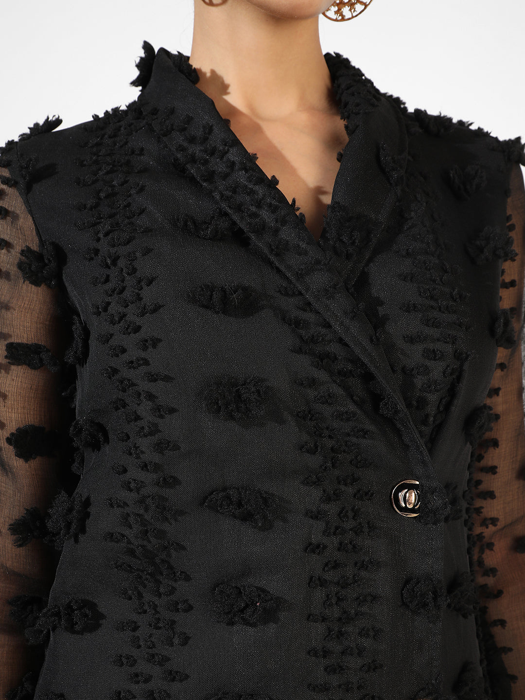 Single-Breasted Blazer Dress - Image 7