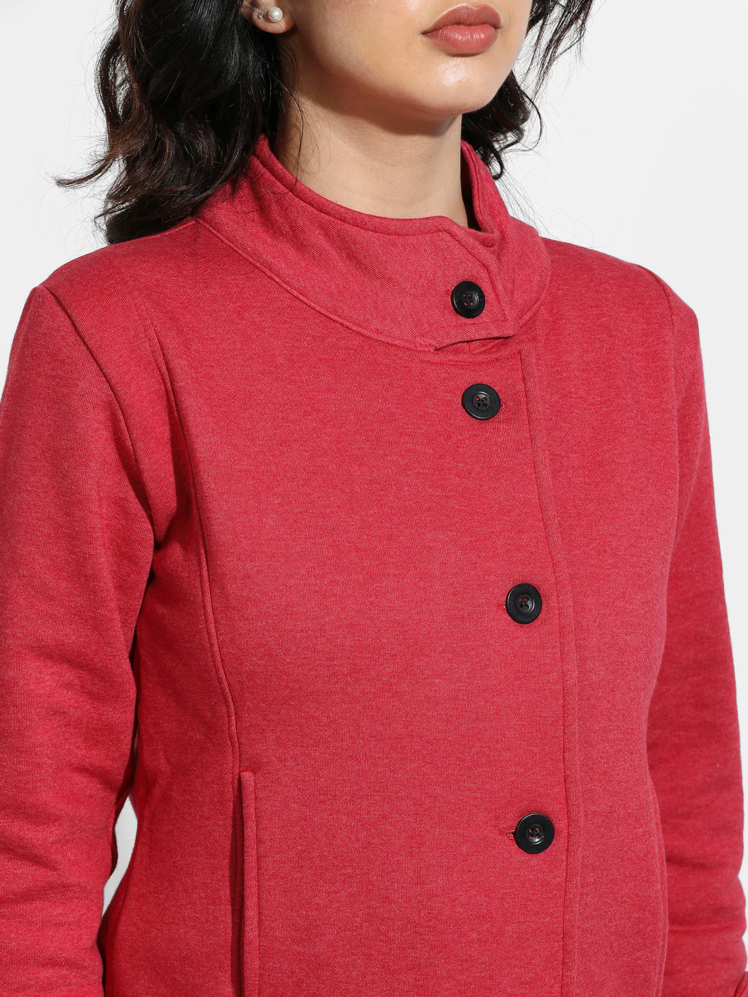 Single-Breasted Jacket With Angled Open Pockets - Image 7