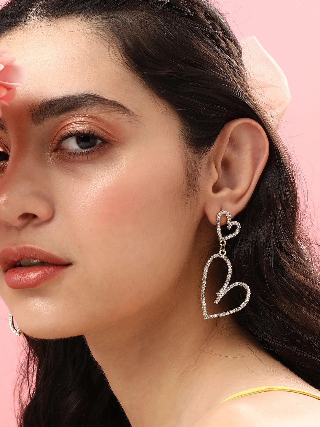 Gold Plated Designer Stone Casual Drop Earring - Image 2