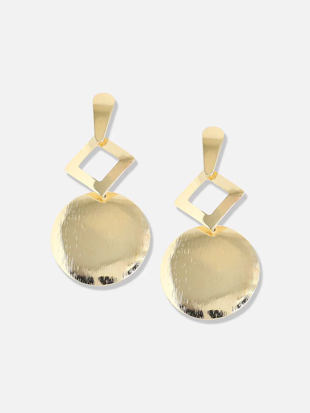 Gold Plated Designer Casual Drop Earring - Image 3