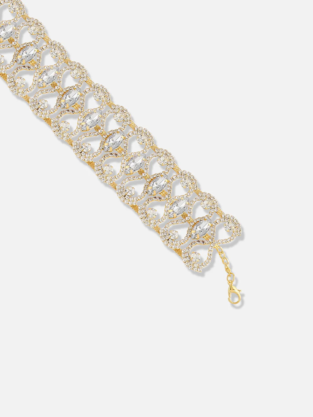 Gold Plated Designer Party Necklace - Image 4