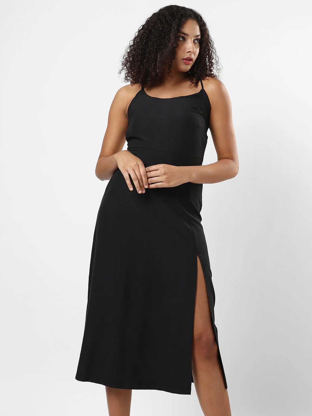 Solid Black Dress - Image 2