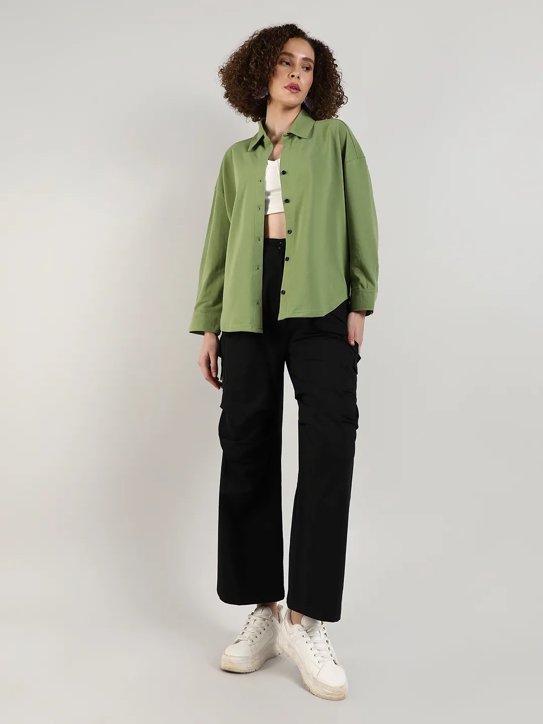 Solid Boxy Shirt - Image 5