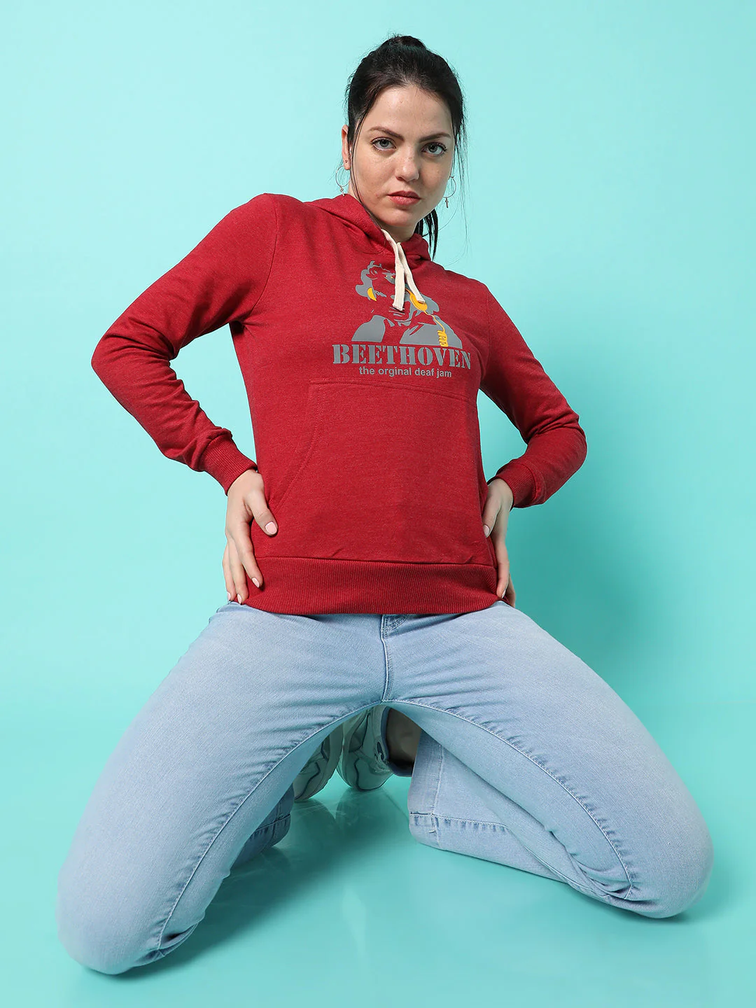 Solid Casual Hooded Sweatshirts - Image 6